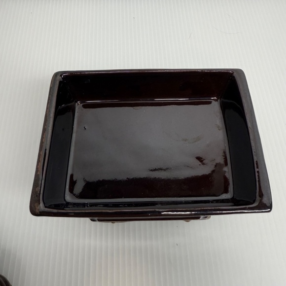 Vintage Ceramic Brown Train Engine Whiskey Decanter W/ Tank Car & 6 Shot Glasses - Picture 9 of 14